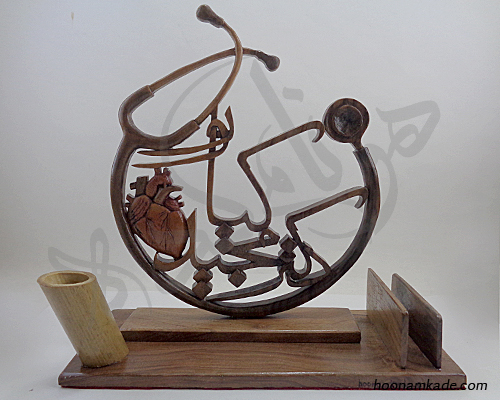 تندیس اسم دکتر قلب(مجید کیاور)